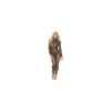 Bodystocking en résille grosse maille et finition strass 